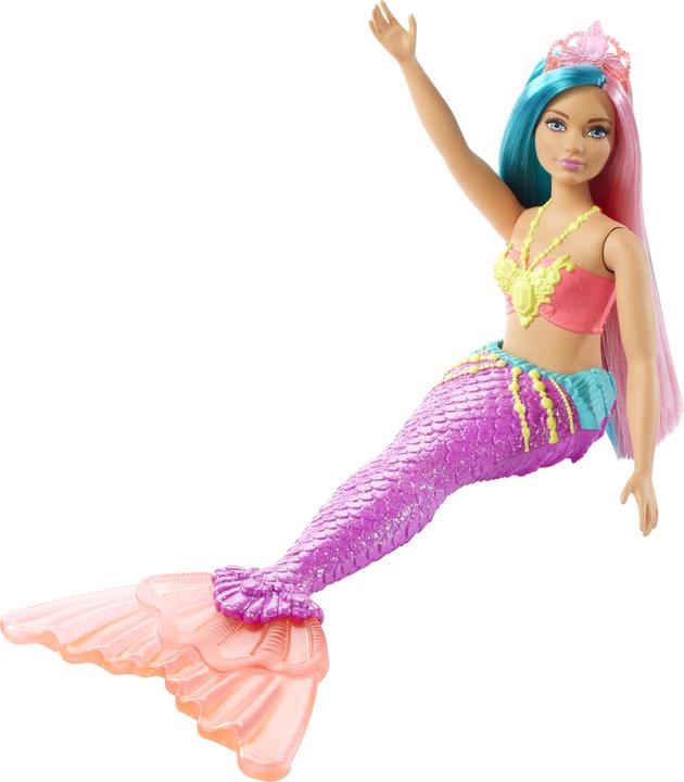 Produktbild Barbie Dreamtopia Meerjungfrau Puppe (türkis- und pinkfarbenes Haar)
