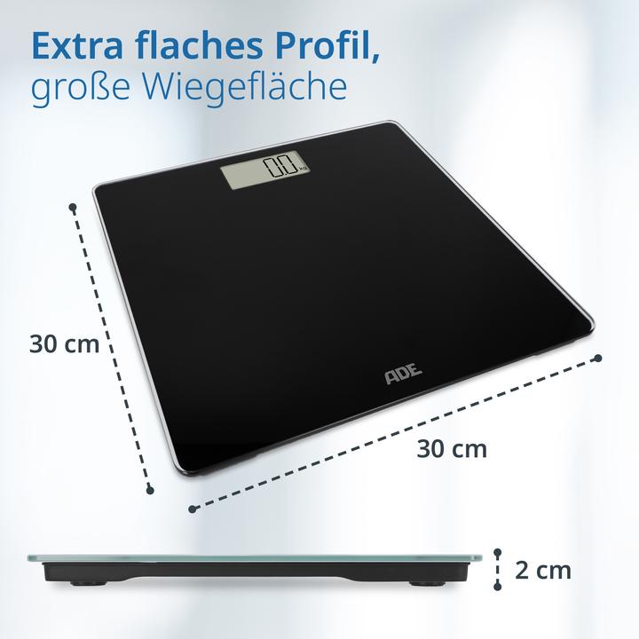 Produktbild ADE Personenwaage Amina Schwarz, Displaytyp: Digital (180 kg)