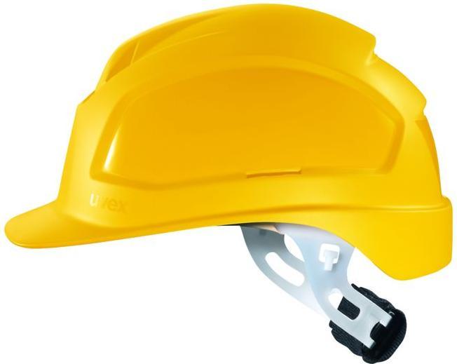 Uvex Safety pheos E-WR unbelüfteter Schutzhelm für Elektriker - Kopfschutz Gelb (52 - 61 cm)