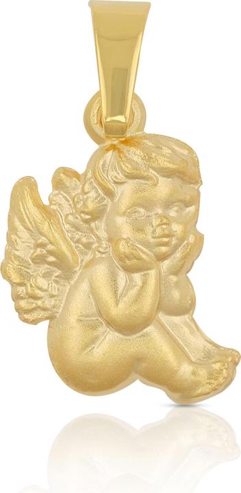 Immagine prodotto Muau Ciondolo angelo in oro giallo 750, 19x10mm (Oro giallo 750)