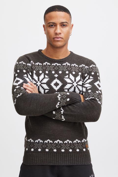 Immagine prodotto Solid Norwig Maglione In Maglia Grossa Pullover Maglieria Da Uomo Con Girocollo (M)