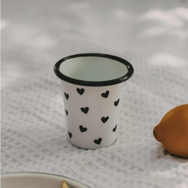 Image du produit Eulenschnitt Tasse émaillée Coeurs - de (250 ml)