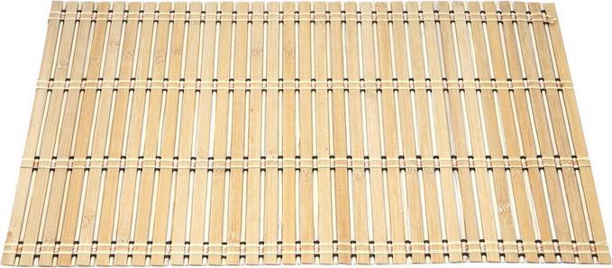 Actual product image Mendler 6-piece placemat, bamboo washable 45x30cm - light brown (6 x, 45 x 30 cm)