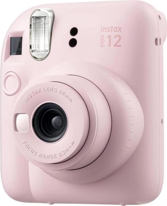 Actual product image Fujifilm Instax Mini 12 Camera, Blossom Pink + instax mini glossy(10pl)