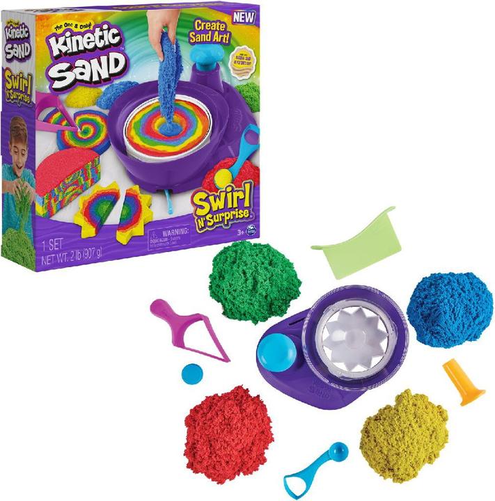 Image du produit Spin Master Kinetic Sand Swirl n' Surprise
