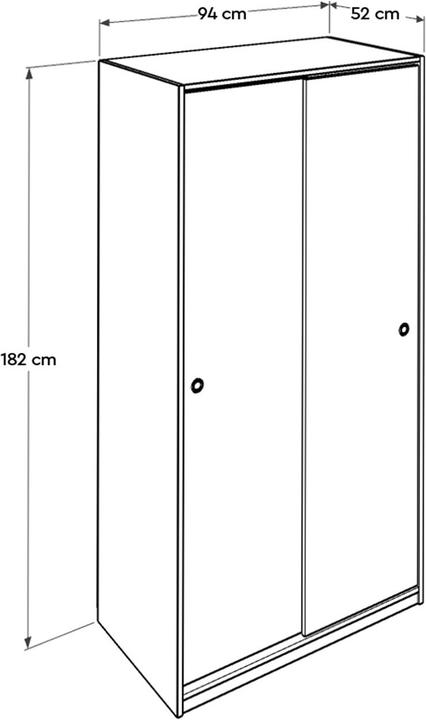 Immagine prodotto Kalune Design Alvin (94 x 182 x 52 cm)