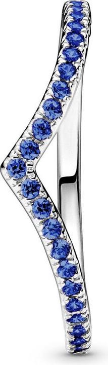 Produktbild Pandora Sparkling Wishbone Blue Ring (50, 925 Silber)
