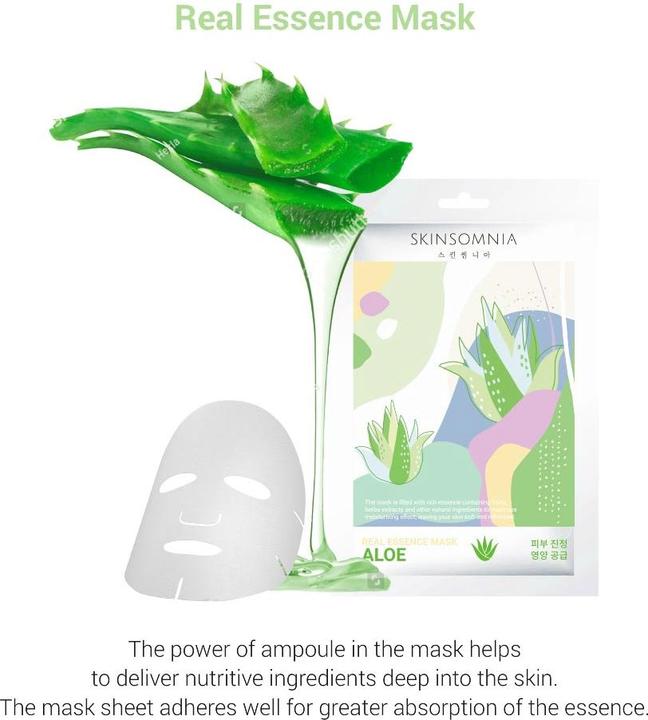 Actual product image Skinsomnia Aloe Real Essence Mask (25 ml)
