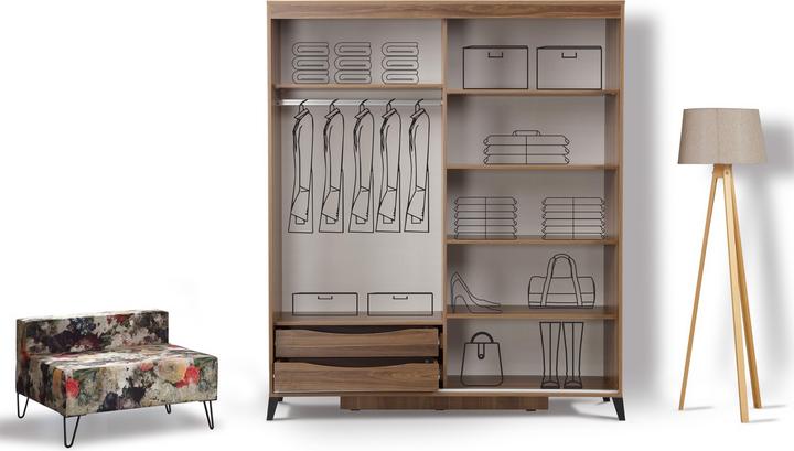 Produktbild Hanah Home Aydin (150 x 60 x 216 cm)
