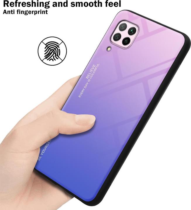 Actual product image Cadorabo TPU 2 colors glass cover (Huawei Nova 7i, Huawei P40 Lite)