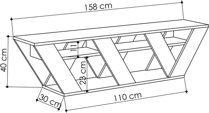 Image du produit Skye Decor Beckett (158 x 40 x 30 cm)
