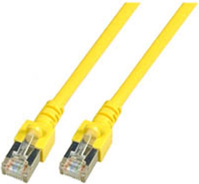 Actual product image Dönges Patch cable Cat. 5e 2xRJ45 F/UTP, 10 m, yellow (CAT5e, 10 m)