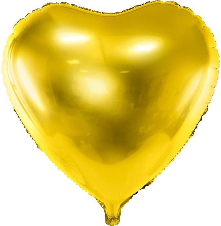 Produktbild Partydeco Herzballon Gold 61cm