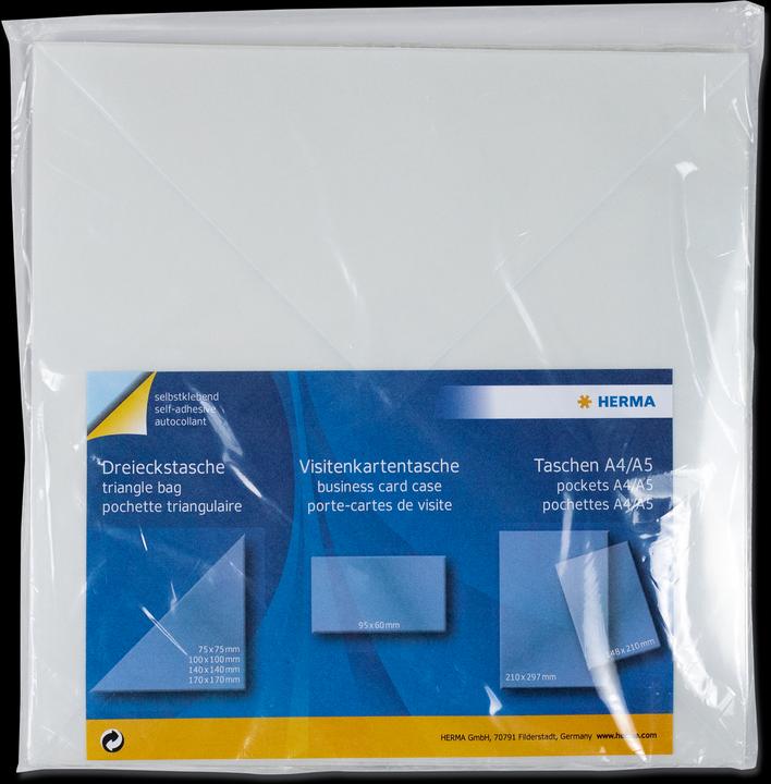 Actual product image HERMA Triangular pockets