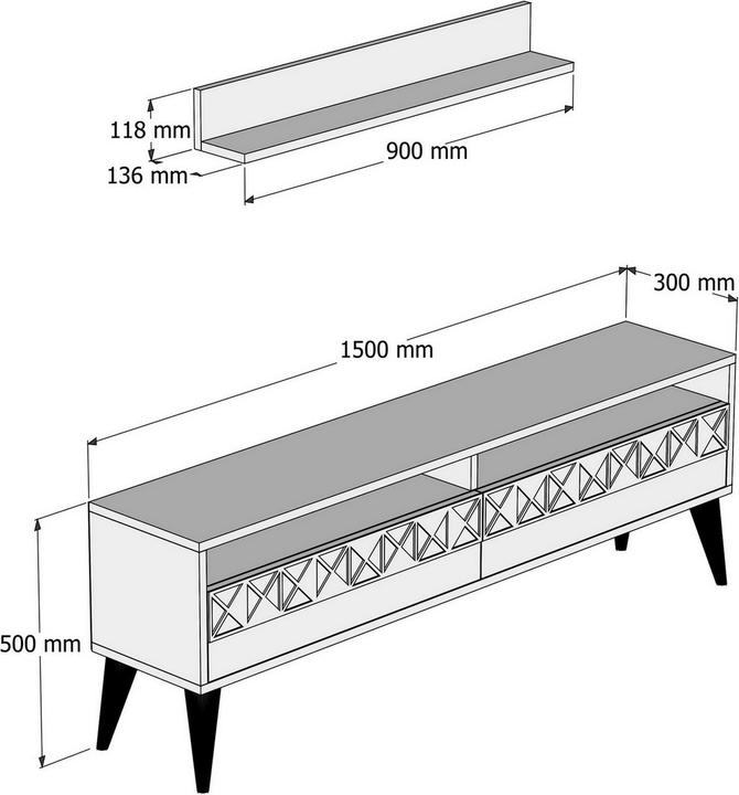 Actual product image Hanah Home Prince (150 x 50 x 30 cm)