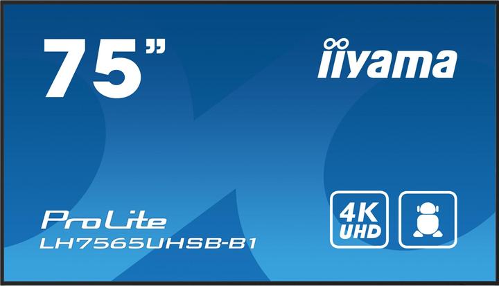 Productafbeelding iiyama 75 INCH DALLE IPS 4K UHD 3840X2160 8MS 24/7 500CD/M2 1200: 1 3XHDM (3840 x 2160 Pixels, 75")