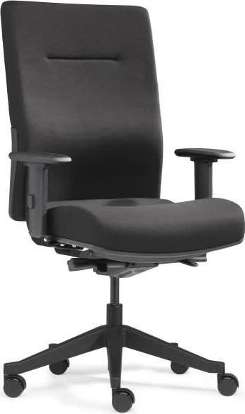 Sitwell Bandscheiben-Drehstuhl Ergo-Office schwarz mit Armlehnen