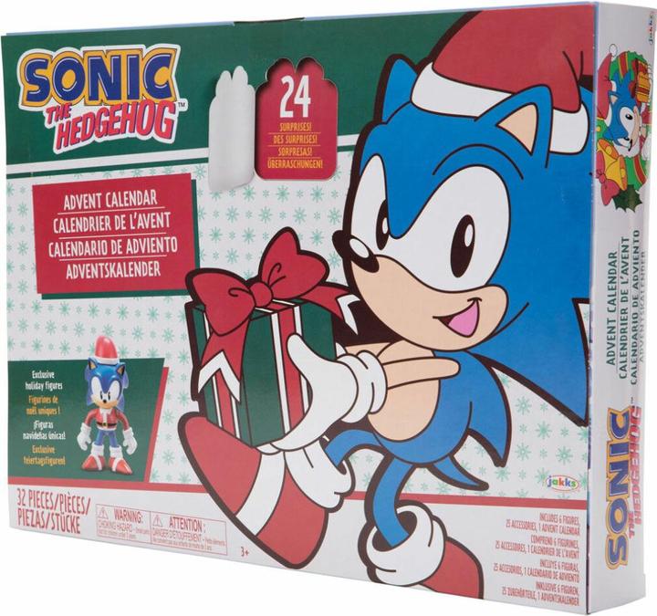 Actual product image Jakks Pacific Sonic the Hedgehog Advent Calendar 2.5 Inch Figures & Accessories Classic Theme