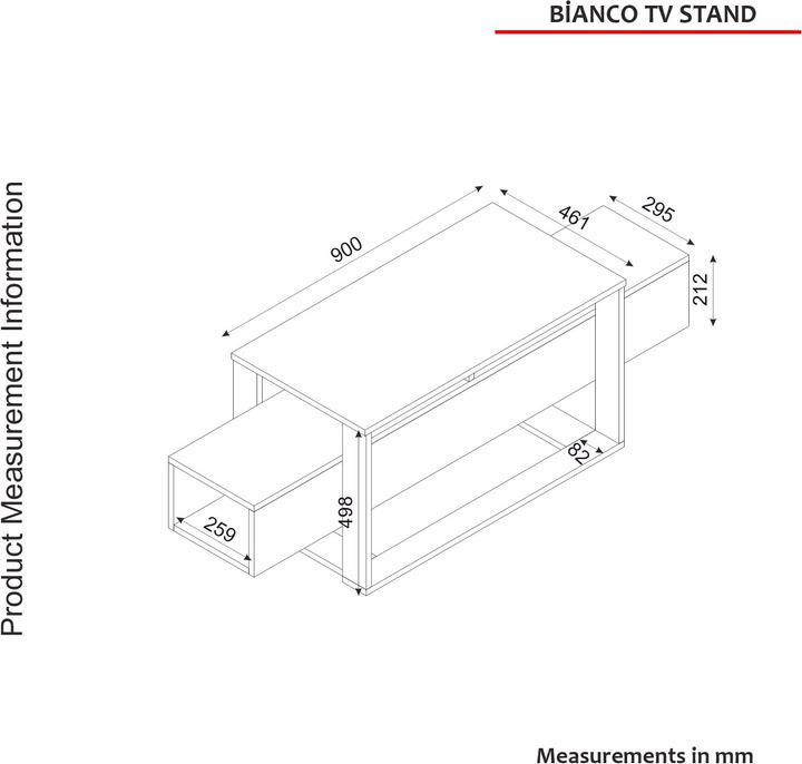 Immagine prodotto Hanah Home Danna (160 x 46,1 x 49,8 cm)