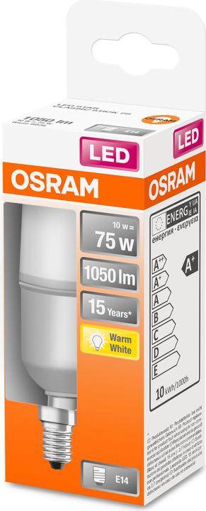 Actual product image Osram Star Stick (E14, 9 W, 1050 lm, 1 x, E)