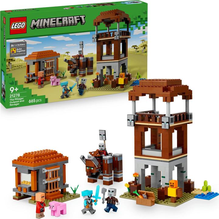 Produktbild LEGO Ein Verwüster am Plünderer-Aussenposten (21278, LEGO Minecraft)