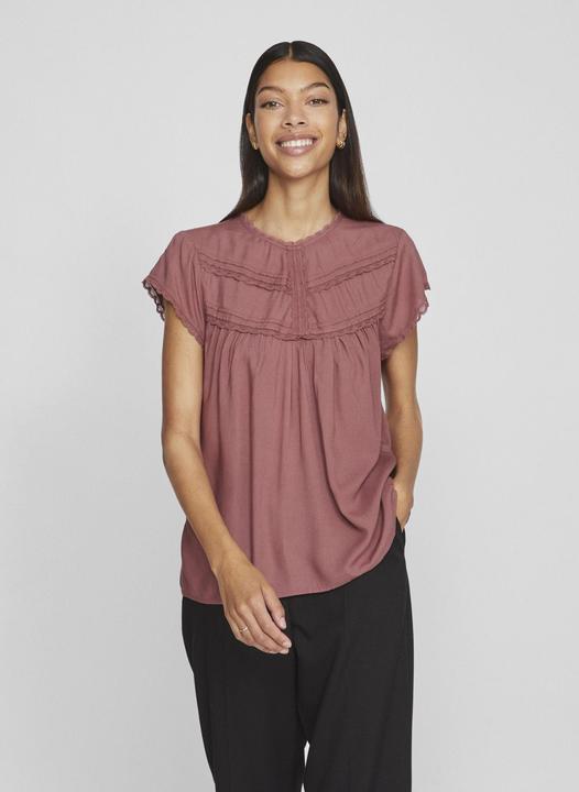 Actual product image Vila Detailed top with short sleeves (40)