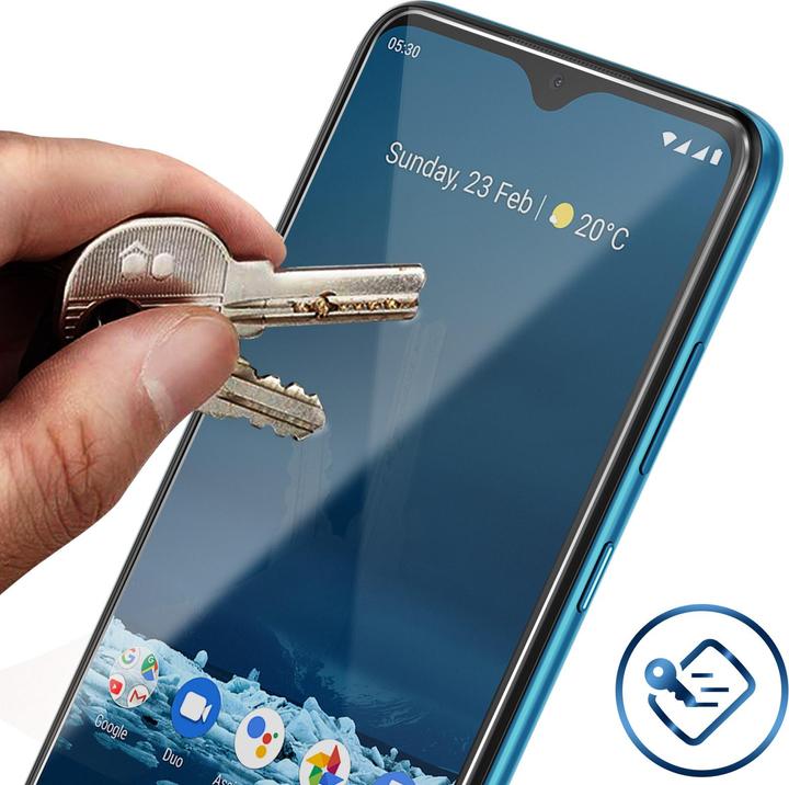 Produktbild Avizar Kristallklare Folie, Glas-Displayschutz (2 Stück, Nokia 8.3 5G)