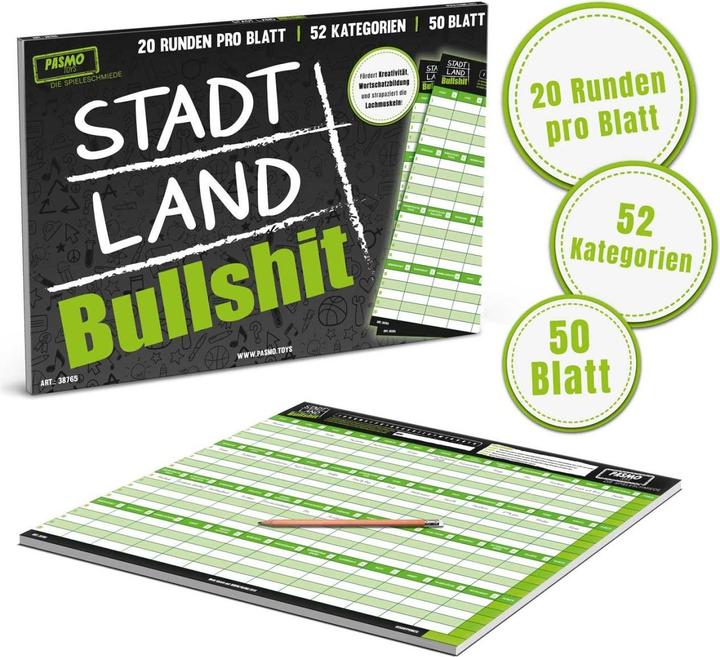 Produktbild Craze Stadt Land Bullshit A3 (Deutsch)