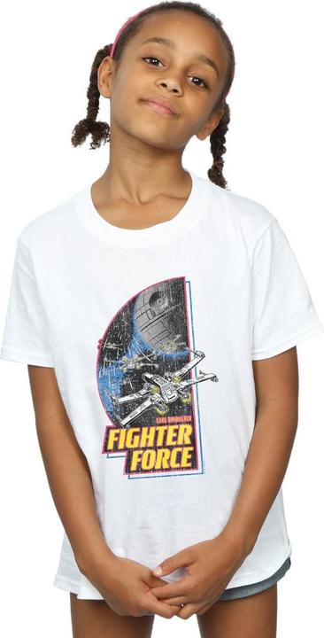 Actual product image Star Wars Girls Fighter Force Cotton T-Shirt (152, 158)