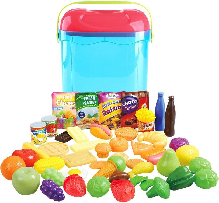 Actual product image Play Food in storage box, 51 pcs.