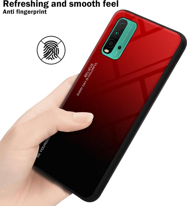 Produktbild Cadorabo TPU 2 Farben Glas Hülle (Xiaomi Poco M3, Xiaomi Redmi 9T)