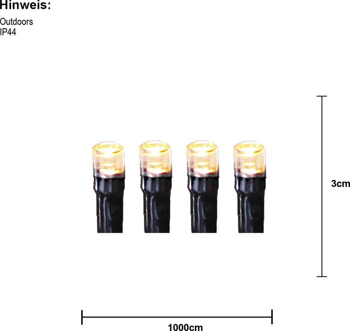 Image du produit Star Trading System Decor, Guirlande lumineuse, 1000cm (10 m)