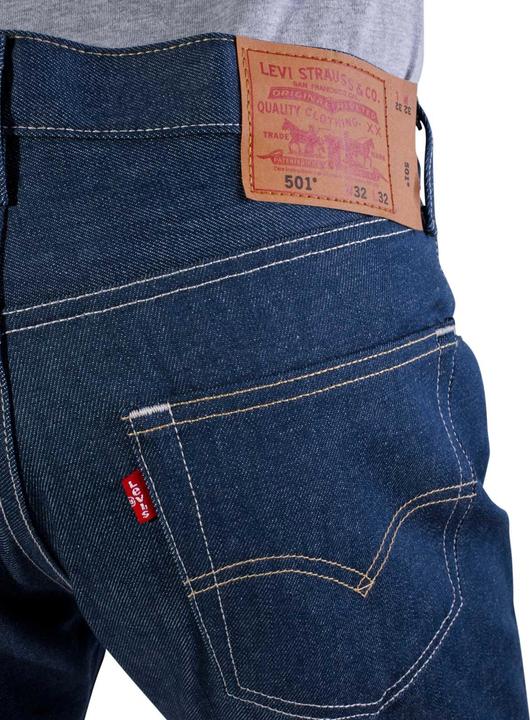 Actual product image Levis 501 Jeans Shrink-to-Fit blue green rigid (W31/L34)
