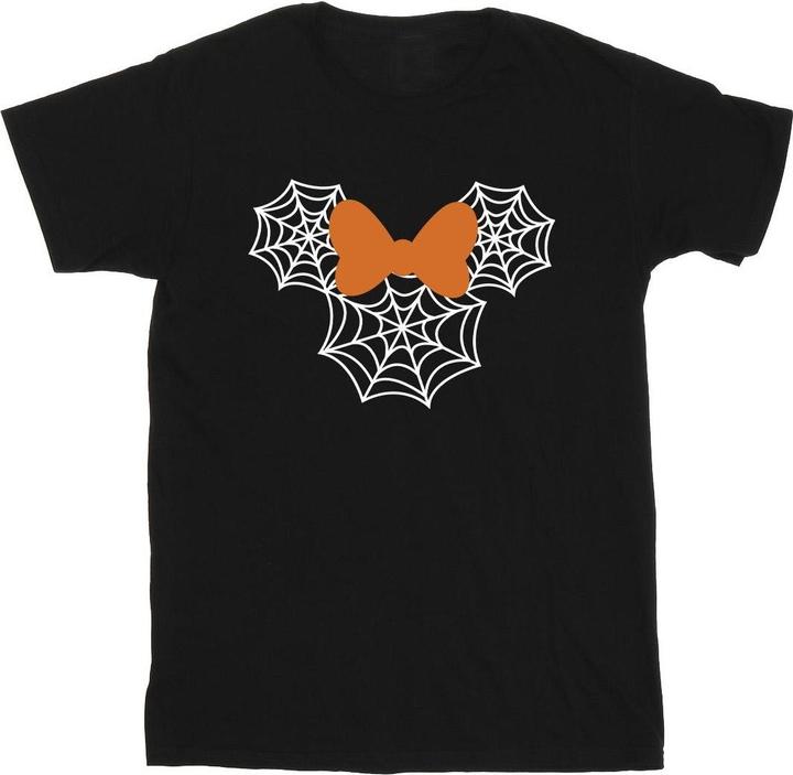 Actual product image Disney Mens Minnie Mouse Spider Web Head T-Shirt (S)