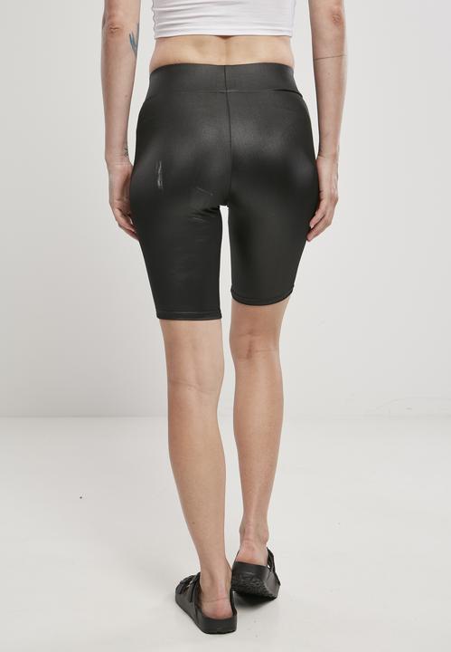 Actual product image Urban Classics Ladies Imitation Leather Cycle Shorts (4XL)