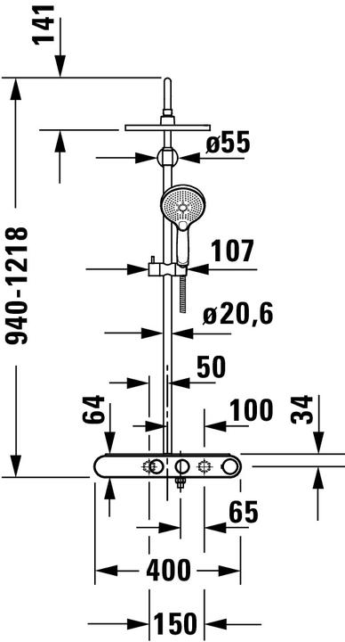 Produktbild Duravit Shower Systems Duschsystem