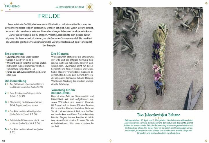 Produktbild Magische Rituale mit Räucherbündeln. Zu Jahresfesten und im Alltag: Reinigung, Schutz, Liebe uvm (Deutsch, Flora Denis, 2024)