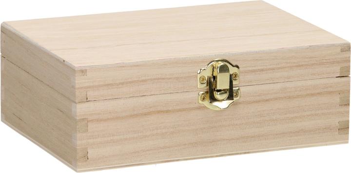Actual product image Playwood Wooden card box with flap lid