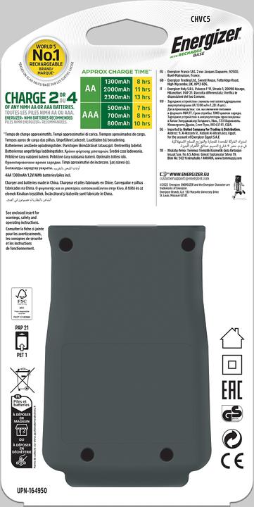 Produktbild Energizer Base (1 Stk., AAA, AA, 1300 mAh, Ladegerät inkl. Akku)