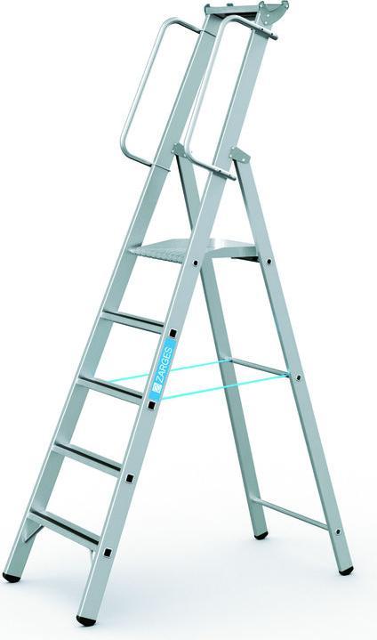 Image du produit Zarges Escabeau en aluminium avec grande plate-forme. (Échelle deux plans, 243 cm)