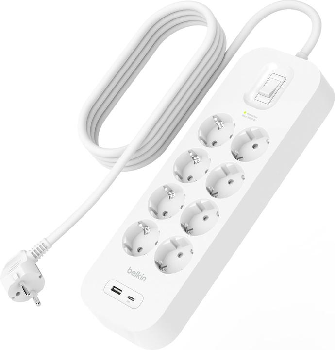 Image du produit Belkin SRB003vf2M-V2 (8 x, USB-A, CEE 7/3, USB-C, 2 m)