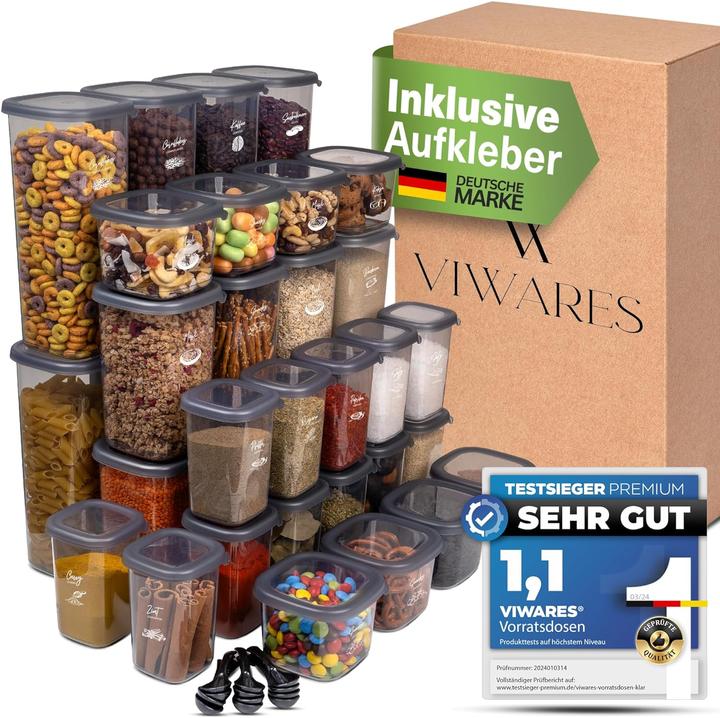 Produktbild Viwares Vorratsdosen-Set (36 Stück) (1.75 l)