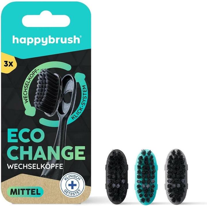 Immagine prodotto happybrush Testina dello spazzolino Eco Change 3 pezzi (3 x)