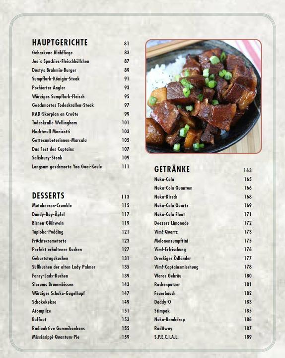 Actual product image Panini Fallout: Das offizielle Kochbuch für Vaultbewohner (German, Victoria Rosenthal, Andreas Kasprzak, 2018)