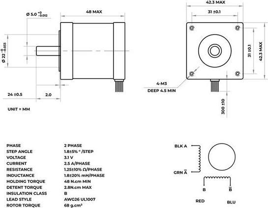 Image du produit Velleman Moteur pas à pas