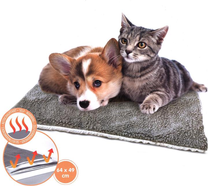 Image du produit Fudajo Tapis pour chien et chat auto-chauffant 64x49cm pour Animaux de compagnie Sans courant fil (Chat, Chien)