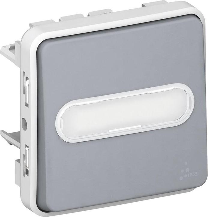 Image du produit Legrand Plexo55 Bouton-poussoir modulaire en saillie résistant à l'humidité avec champ d'étiquetage