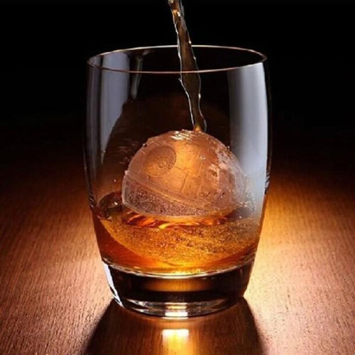 Produktbild König Design Silikon Eiswürfelform Todesstern Kugel Eiswürfel Eis für Whiskey Wein Bar Party