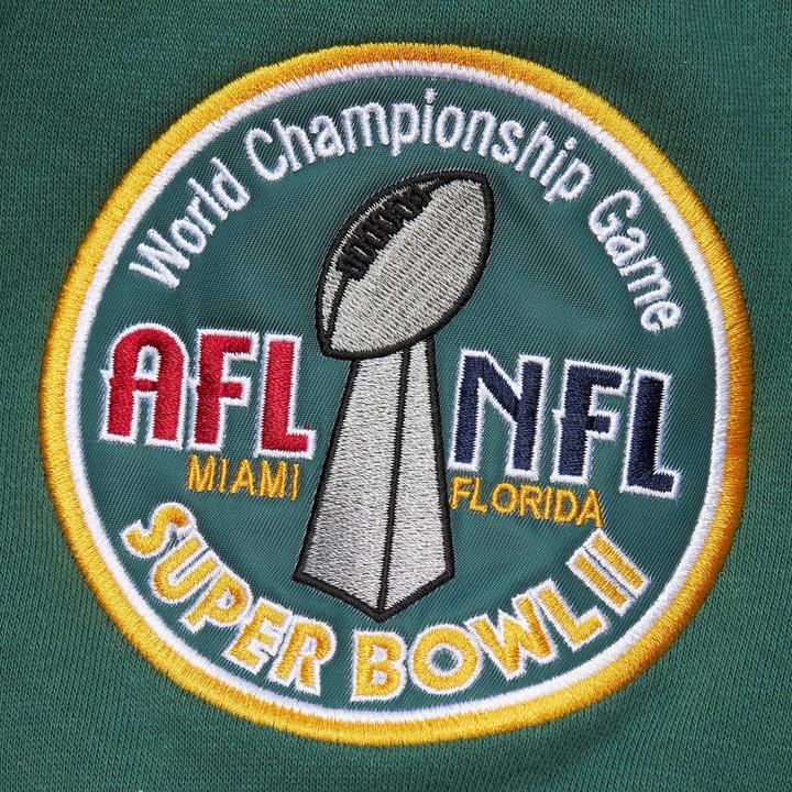 Actual product image Mitchell & Ness Fleece 4.0 Pullover Green Bay Packers - XXL (XXL)