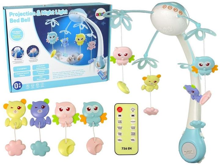 Produktbild Lean Toys Blaues Krippenkarussell